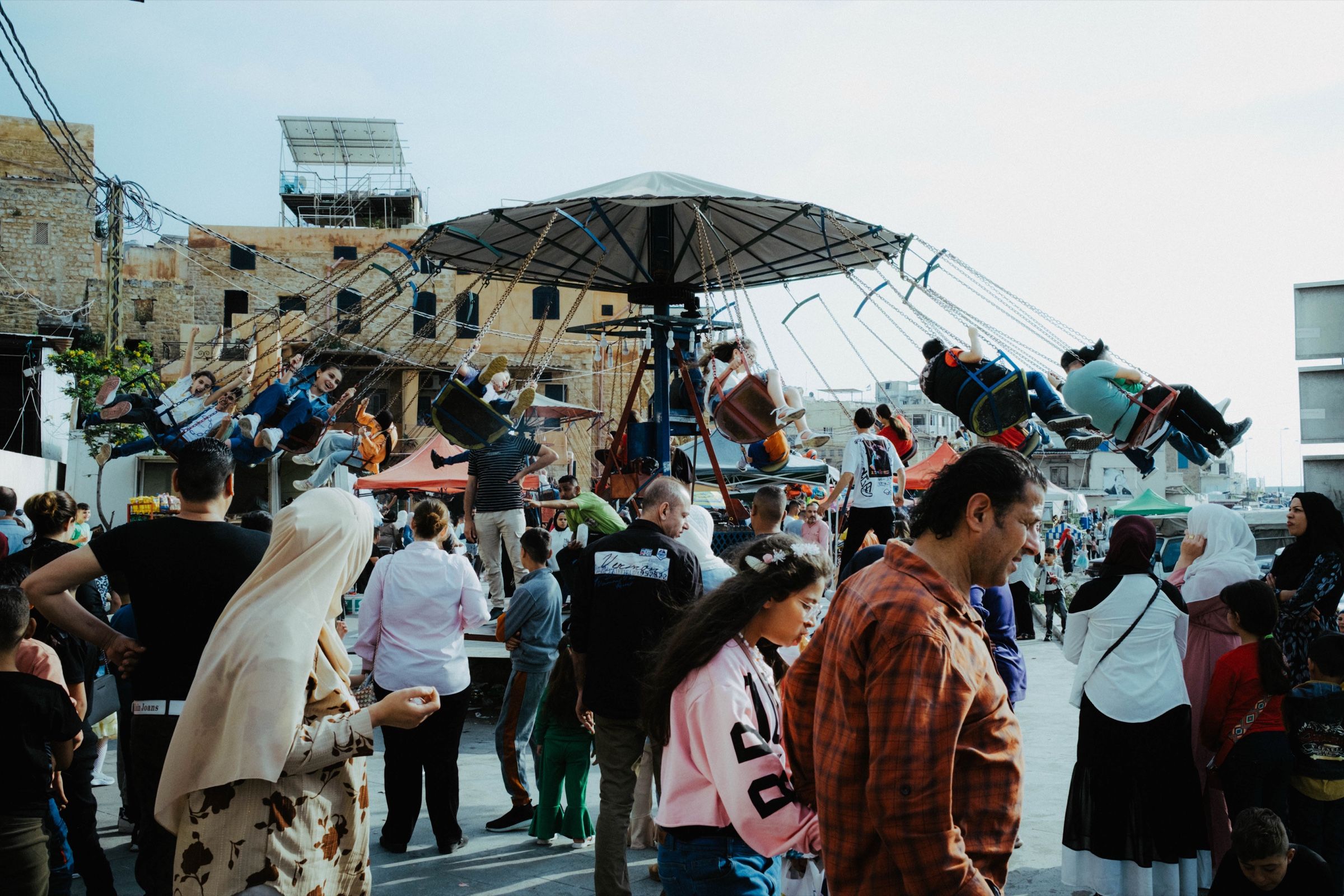 A scene from Sidon during Eid El Fitr celebrations.