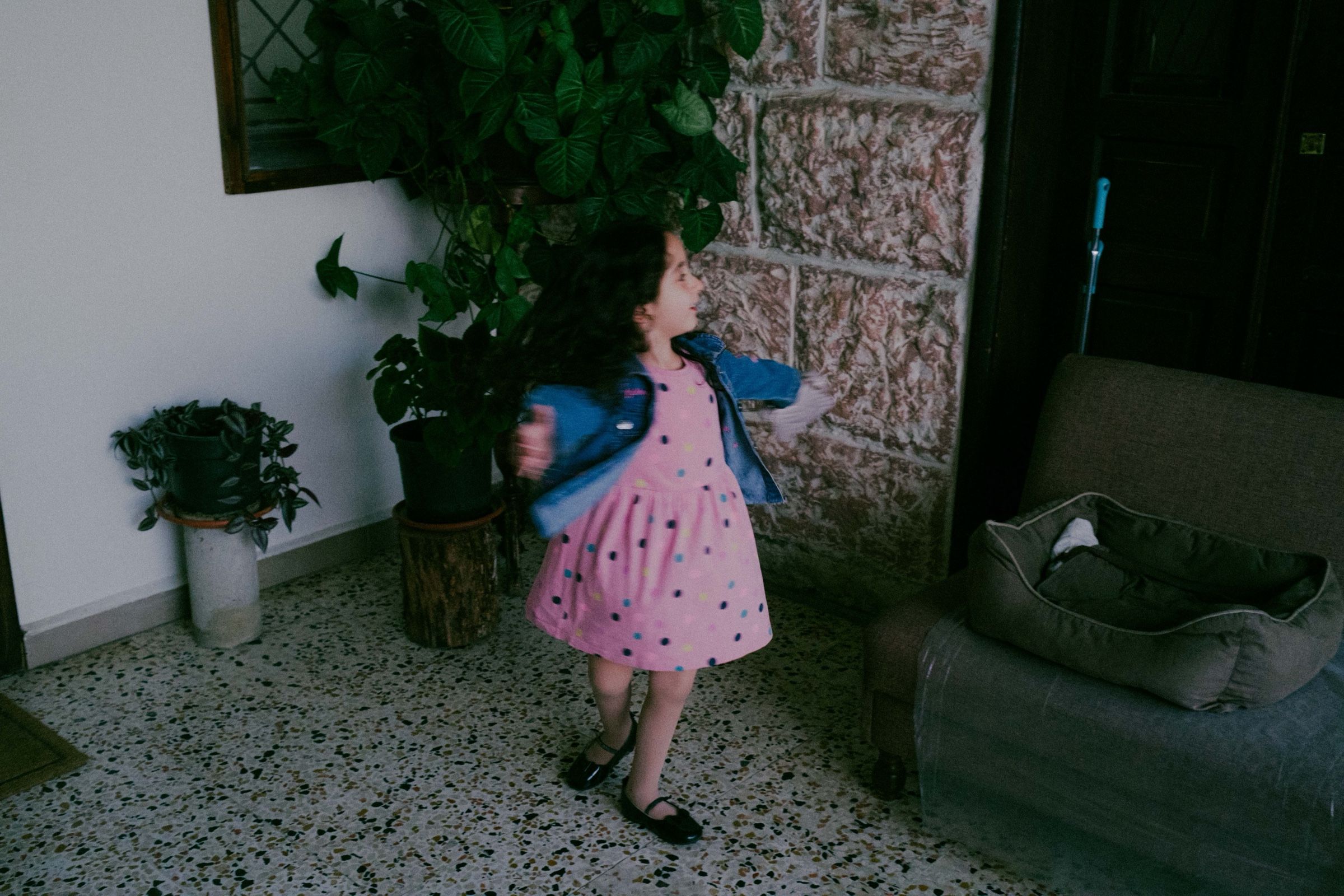 A candid shot of my little cousin on the balcony of our home in the town of Joun, Lebanon.